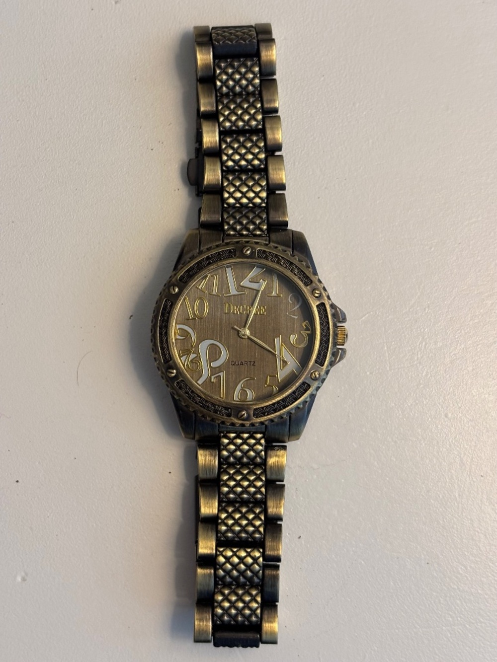 Decree Men’s Quartz Watch Abstract Numbers – Not Working